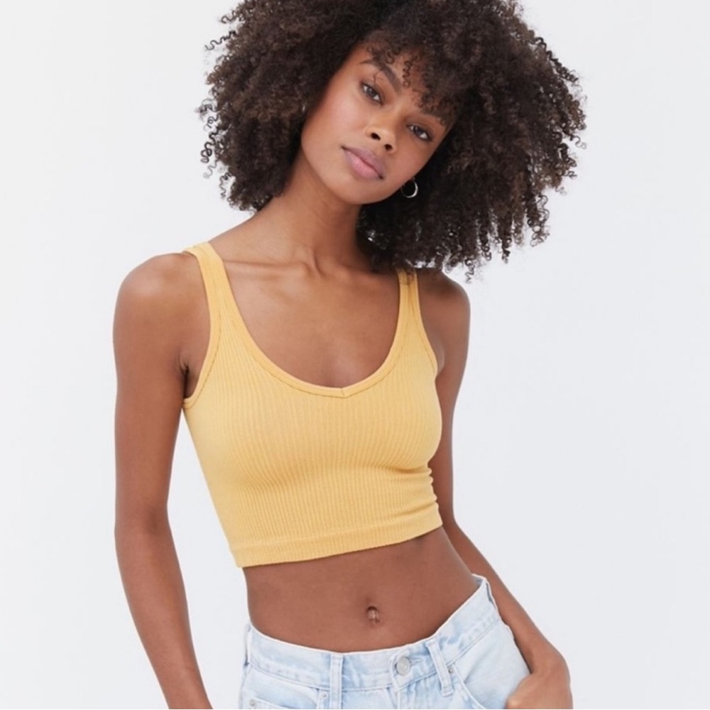Urban Outfitters Yellow Crop Top